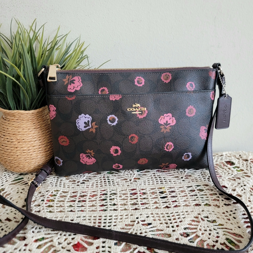 Coach Floral Print Crossbody Bag